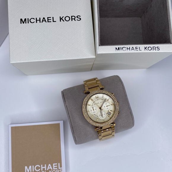 LAST Michael Kors Parker Gold Watch - Picture 2 of 8